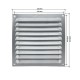 Rejilla de ventilación plana 150x150 mm Aluminio
