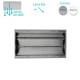 Rejilla Aluminio Lineal Con Marco Inclinación 0º Con Compuerta de Regulación de Caudal