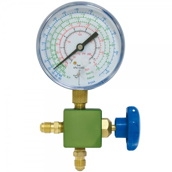Manómetros de baja presión para R410A con toma vertical 1/8" NPT