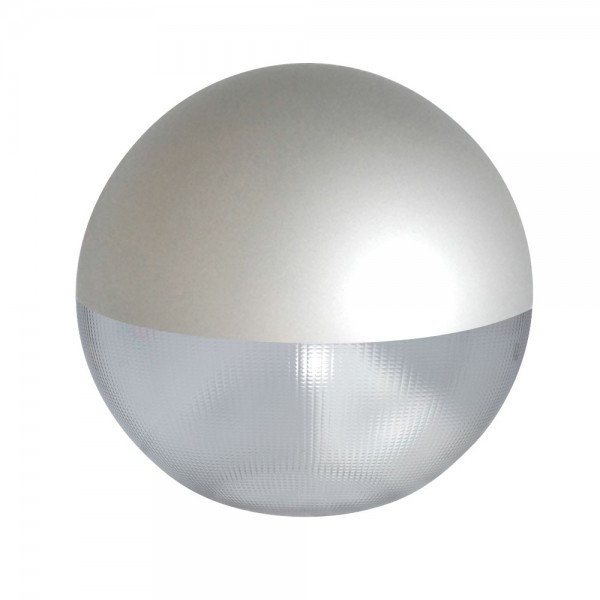 Difusor esférico policarbonato prismático pintado gris