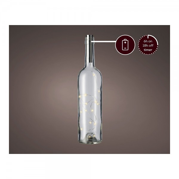Tapon guirnalda micro led para botella 15l