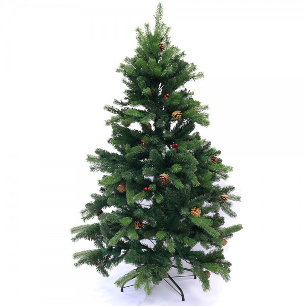 Árbol de navidad decorado con luces leds 180 cm 250 leds