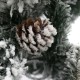 Árbol de navidad nevado blanco 150 cm 110 leds