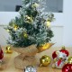 Arbolito de navidad nevado decorado 30cm 10 leds