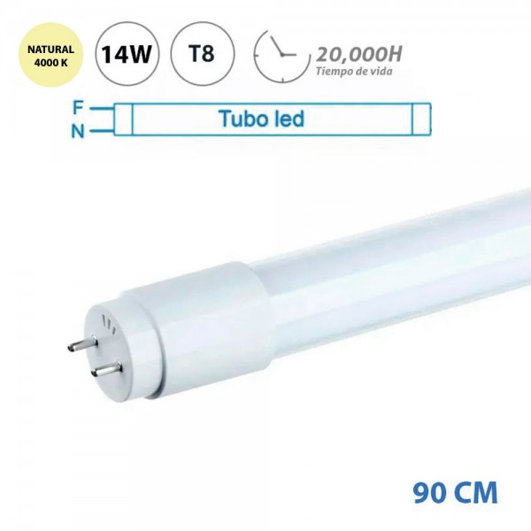 Comprar Tubo LED T8 90cm 14W cristal opal