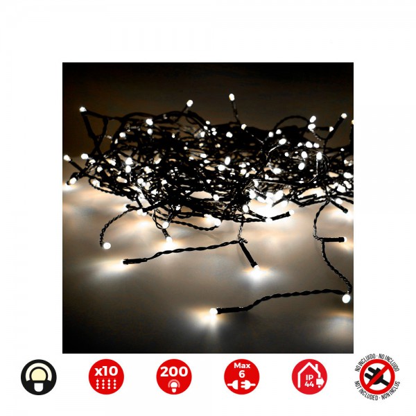 Cortina LED easy connect blanco...
